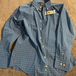 Men’s large button down plaid shirt